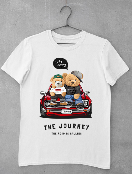 tricou teddy bear the journey