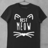 tricou best meow negru
