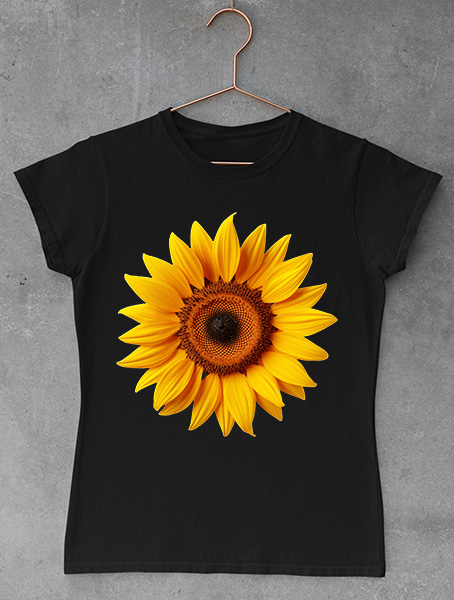 tricou dama floarea soarelui