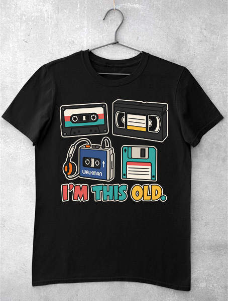tricou im this old retro