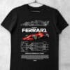 tricou ferrari formula 1 negru