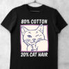 tricou haios cotton cat hair