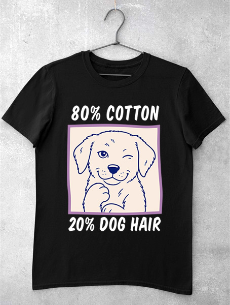 tricou haios cotton dog hair