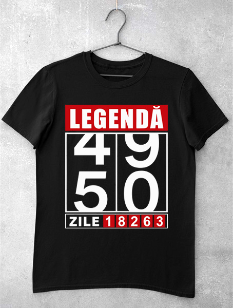 tricou legenda la 50 de ani